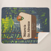 Couverture Sherpa Customize Marymere Falls Family Camping Adventure (Devant (Horizontal))