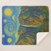 Couverture Sherpa Customize van Gogh Yosemite Valley Family Vacation (Devant (Horizontal))