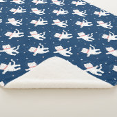Couverture Sherpa Cute Animaux Astronautes Sherpa Blanket (3/4)