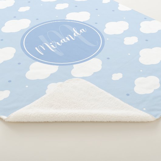 Couverture Sherpa Cute Blue Sky (3/4)