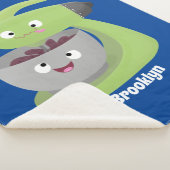 Couverture Sherpa Cute cake mixer cuisine appareil dessin animé (3/4)