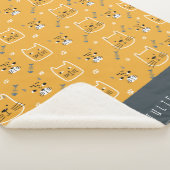 Couverture Sherpa Cute Cat Nom Motif moderne (3/4)