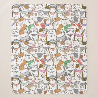 Couverture Sherpa Cute Cats Sherpa Blanket