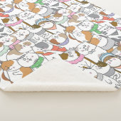 Couverture Sherpa Cute Cats Sherpa Blanket (3/4)