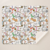 Couverture Sherpa Cute Cats Sherpa Blanket (Devant (Horizontal))