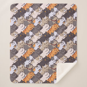 Couverture Sherpa Cute Cats Sherpa Blanket