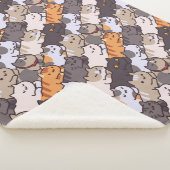 Couverture Sherpa Cute Cats Sherpa Blanket (3/4)
