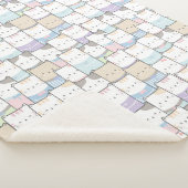Couverture Sherpa Cute Cats Sherpa Blanket (3/4)
