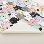Couverture Sherpa Cute Cats Sherpa Blanket (3/4)