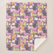 Couverture Sherpa Cute Cats Sherpa Blanket (Devant)