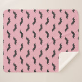 Couverture Sherpa Cute chauve (Devant (Horizontal))