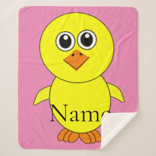 Couverture Sherpa Cute Chick Thunder_Cove (Devant)