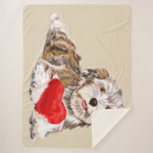 Couverture Sherpa Cute Chien Sherpa Blanket (Devant)