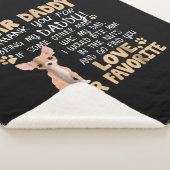 Couverture Sherpa Cute Chihuahua | Dear Daddy Venin Idea Father's Da (3/4)