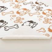Couverture Sherpa Cute Chiot Sherpa Blanche (3/4)