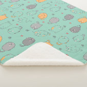Couverture Sherpa Cute & Cozy Sleepy Cat Dreams Pattern (3/4)