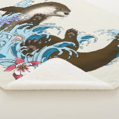 Couverture Sherpa Cute d'eau de la rivière Otter (3/4)