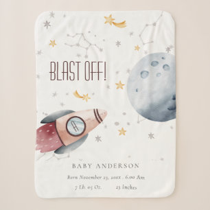 Couverture Sherpa Cute espace extra-atmosphérique Starry Planètes Ro