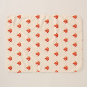 Couverture Sherpa Cute Fall Maple Leaf Motif Kawaii (Devant (Horizontal))