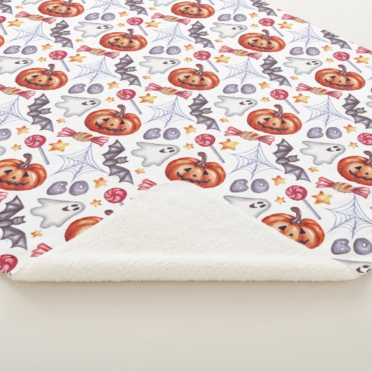 Couverture Sherpa Cute ghost Halloween  (3/4)
