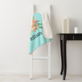 Couverture Sherpa Cute Giraffe Aquarelle Maman & Bébé (En situation)