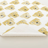 Couverture Sherpa Cute Golden Labrador Retriever Chien Motif (3/4)