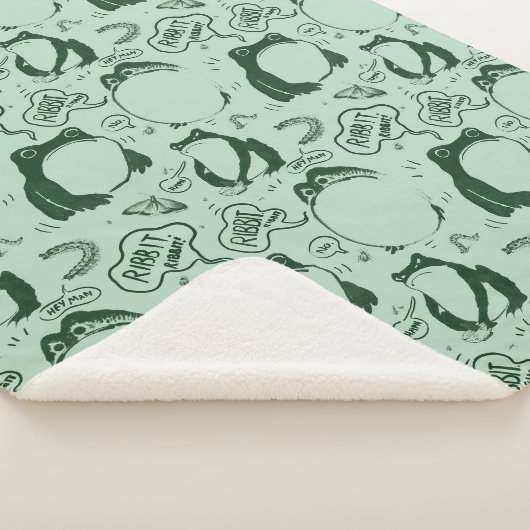 Couverture Sherpa Cute Grenouille Blanket - Grenouille triste - Japo (3/4)