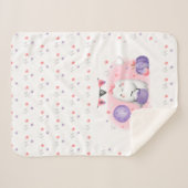 Couverture Sherpa Cute Halloween Baby Sherpa Blanket Girl (Devant (Horizontal))