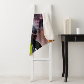 Couverture Sherpa Cute Harlequin Great Dane (En situation)