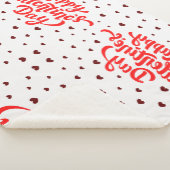 Couverture Sherpa Cute Heureuse Sainte-Valentin Sherpa Blanket (3/4)