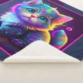 Couverture Sherpa Cute Kitten Animé (3/4)