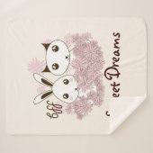 Couverture Sherpa Cute Kitten et Bunny Meilleurs amis Enfants Filles (Devant (Horizontal))