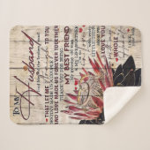 Couverture Sherpa Cute Letter To Husband | Cool Design Gift | (Devant (Horizontal))