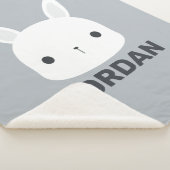 Couverture Sherpa Cute Little Bunny Rabbit with Personalized (3/4)