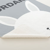 Couverture Sherpa Cute Little Bunny Rabbit with Personalized (3/4)