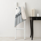 Couverture Sherpa Cute Little Cat avec nom personnalisé (En situation)