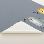 Couverture Sherpa Cute Little Cats Kittens Cartoon Musique (3/4)