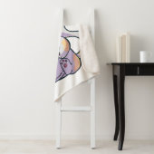 Couverture Sherpa Cute Neko Chat avec nouilles Ramen Bowl Anime Japo (En situation)