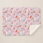 Couverture Sherpa Cute Noël Sherpa Blanket (Devant (Horizontal))