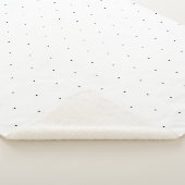 Couverture Sherpa Cute Noir blanc minuscule pois élégant motif (3/4)