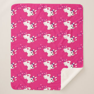 Couverture Sherpa Cute Nursery Unicorn Décor