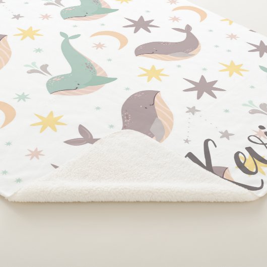 Couverture Sherpa Cute Ocean Animals Personalized Blanket (3/4)