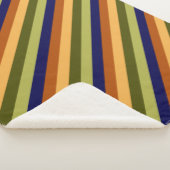 Couverture Sherpa Cute Olive Sage Navy Grandes Grandes Blanches Sher (3/4)