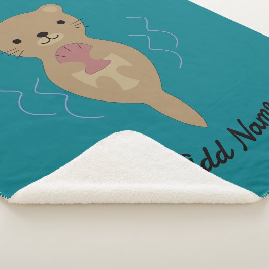 Couverture Sherpa Cute Otter (3/4)
