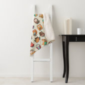 Couverture Sherpa Cute Owl Motif (En situation)