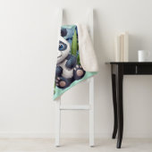 Couverture Sherpa Cute Panda Baby (En situation)