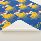 Couverture Sherpa Cute Père Noël Canards En Caoutchouc Sur Arrière - (3/4)
