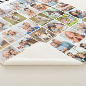 Couverture Sherpa Cute Personalized 36 Photos Collage Birthday Gift (3/4)