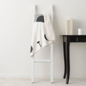 Couverture Sherpa Cute petit ours Panda avec nom personnalisé (En situation)