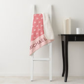 Couverture Sherpa Cute Pink Circus Tent Personalized (En situation)